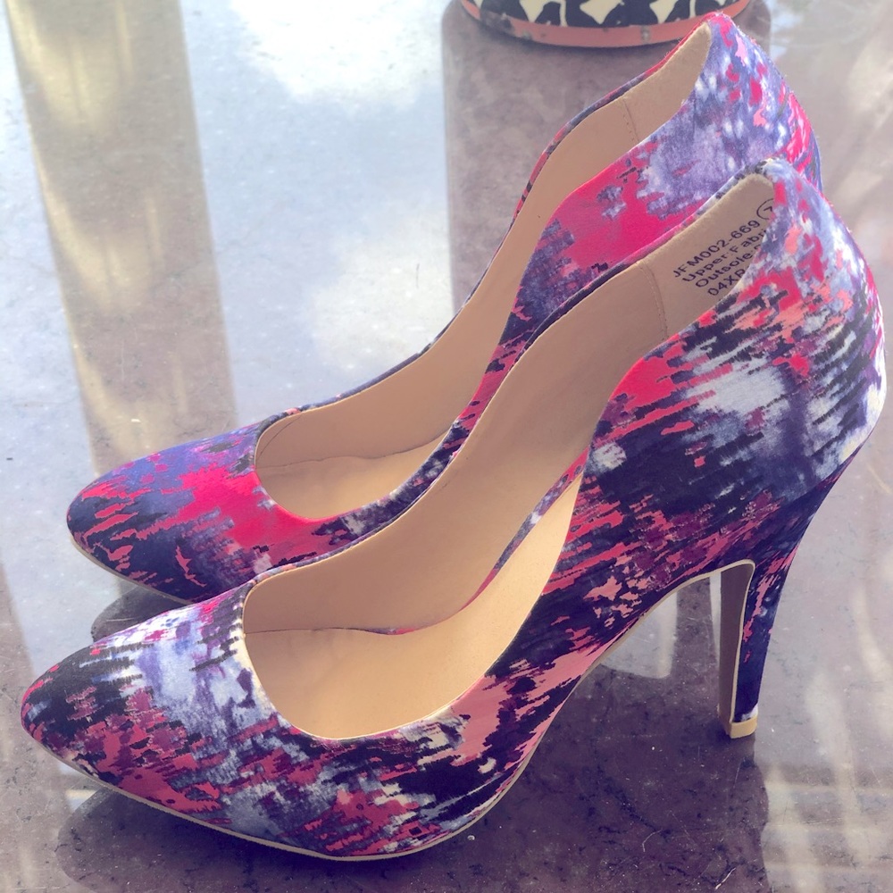 Colorful justfab heels